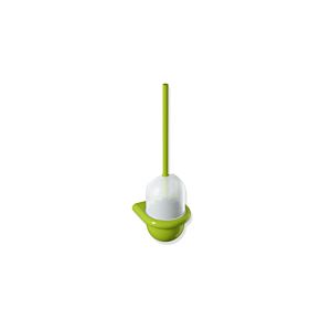 Hewi 477 toilet brush set 477.20.1000574 top part matt white, apple green, wall mounting