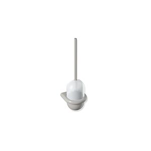 Hewi 477 toilet brush set 477.20B1000595 141x470x140mm, upper part matt white, wall mounting, matt, rock grey