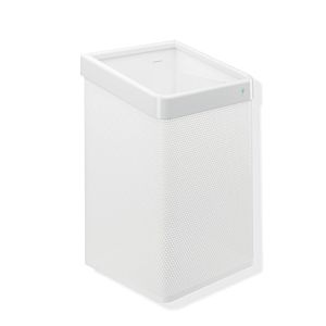 Hewi 477 active + paper towel basket 477.05D2001298 signal white, perforated sheet white, antimicrobial