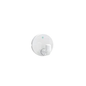 Hewi 477 active + single hook 477.90D01098 45mm, antimicrobial, signal white plastic