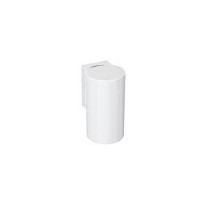 Hewi 477 active + waste bin 477.05D10098 signal white, antimicrobial, hinged lid, adhesive label