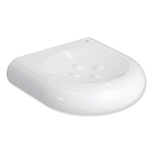 Hewi 477 actif + porte-savon 477.02D10098 plastique blanc signal, antimicrobien, 97mm, avec boutons