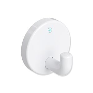 Hewi 801 active + crochet mural 801.90D01098 rosace d = 40mm, antimicrobien, blanc de sécurité