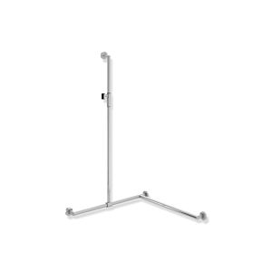 Hewi System 900 shower handrail 900.35M33040 1250 x 765 x 87 mm, right version, chrome