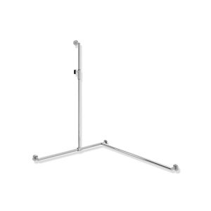 Hewi System 900 shower handrail 900.35M33840 1250 x 1185 x 965 mm, right version, chrome