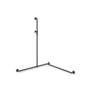 Hewi System 900 shower handrail 900.35M33160ER 1250 x 965 x 965 mm, right version, dark grey deep matt