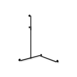 Rampe de douche Hewi System 900 900.35M33060CV 1250 x 765 x 765 mm, version droite, revêtement par poudre noir mat profond