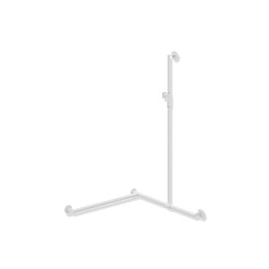 Hewi System 900 Duschhandlauf 900.35M33360VH 1250 x 765 x 765 mm, Ausführung links, weiß tiefmatt