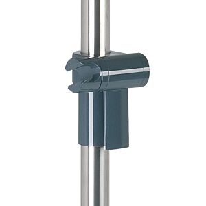 Hewi 805 support de douche 805.33.E0192 pour 805.33 et 805.35, Inox poli, gris anthracite