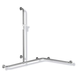 Hewi 805 shower / tub handrail 805.35.32098 1250 x 1185 x 762 mm, shower bracket signal white