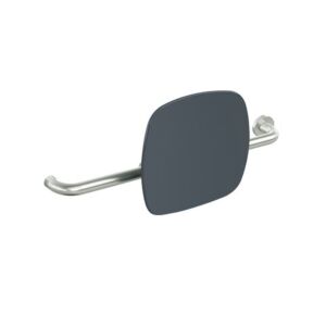 Hewi 805 backrest 805.51.926R92 Stainless Steel , handle on the right, rosette on the left, anthracite grey