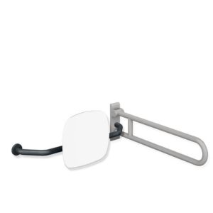 Hewi 801 backrest 801.51.9271L92 distance to wall 230mm, right, backrest signal white, anthracite grey