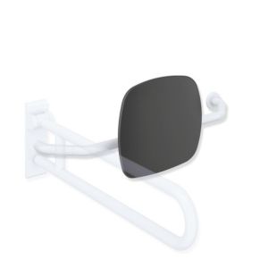 Hewi 801 backrest 801.51.9272R98 distance to wall 230mm, right, backrest anthracite grey, signal white