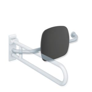 Hewi 801 backrest 801.51.9272R90 distance to wall 230mm, right, backrest anthracite grey, deep black