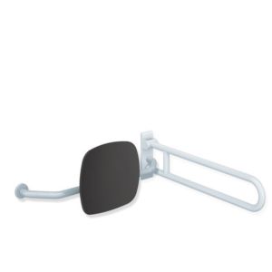 Hewi 801 backrest 801.51.9272L90 distance to wall 230mm, right, backrest anthracite grey, deep black
