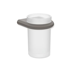 Verre à vin Hewi Série 480 480.04.00060SC avec support, revêtement par poudre gris foncé perle mica mat profond