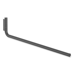 Hewi Série 480 porte-serviettes 480.09.00060DC pivotante , revêtement par poudre, noir mat