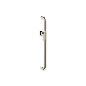 Barre de support de pommeau de douche Hewi Série 480 480.33M00070WR Revêtement PVD, nickel brossé, 60 cm, avec support de pommeau de douche magnétique