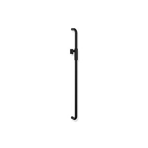 Barre de support de pommeau de douche Hewi Série 480 480.33M00160CV thermolaquée, noir mat, 90 cm, avec support de pommeau de douche magnétique
