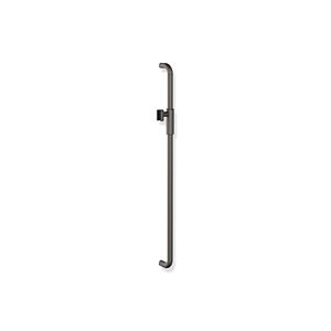 Barre de support de pommeau de douche Hewi Série 480 480.33M00160ER thermolaquée gris foncé perle mica mat profond - noir mat, 90 cm, avec support de pommeau de douche magnétique