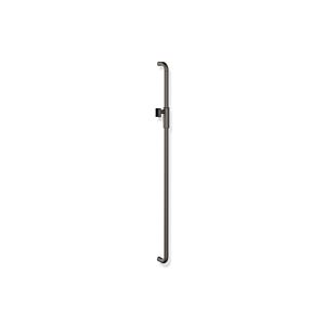 Barre de support de pommeau de douche Hewi Série 480 480.33M00260ER thermolaquée gris foncé perle mica mat profond - noir mat, 110 cm, avec support de pommeau de douche magnétique