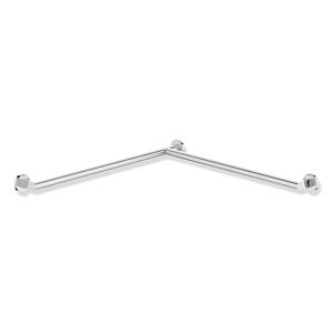 Hewi System 900 handrail 900.35.13040 Stainless Steel chrome-plated, 765 x 475 mm, right-hand version