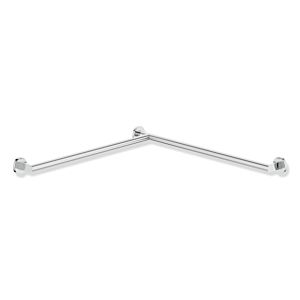 Hewi System 900 handrail 900.35.13440 Stainless Steel chrome-plated, 765 x 765 mm, left version