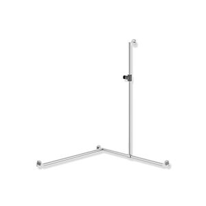 Hewi System 900 Stainless Steel handrail 900.35.304XA92 1250 x 965 x 965 mm, matt, Halter anthracite gray, left
