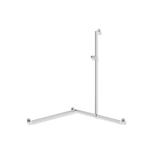 Hewi System 900 Stainless Steel handrail 900.35.304XA98 1250 x 965 x 965 mm, matt, Halter signal Halter , left