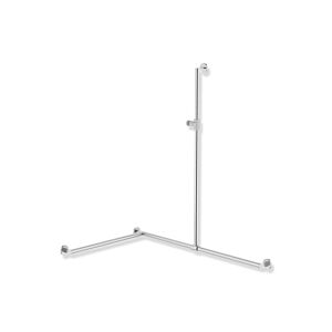 Hewi System 900 Stainless Steel handrail 900.35.305XA98 1250 x 1185 x 765 mm, matt, Halter signal Halter , left