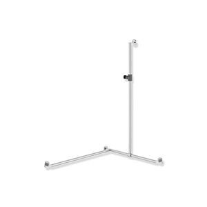 Hewi System 900 Stainless Steel handrail 900.35.307XA92 1250 x 765 x 965 mm, matt, Halter anthracite gray, left