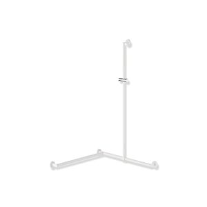 Hewi main courante de System 900 match0 900.35.33360WD 1250 x 765 x 765 mm, revêtement par poudre blanc profond mat / chrome, version gauche