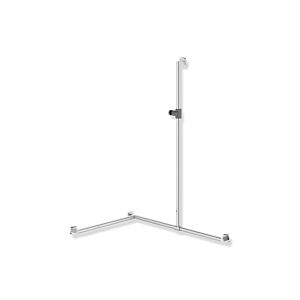 Hewi System 900 shower handrail 900.35.3634092 Stainless Steel chrome-plated, polyamide high-gloss anthracite grey, 1250mm