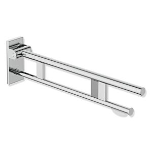 Hewi System 900 Bras de support mobile 900.50.41540 saillie 750 mm, Inox chrome, droite