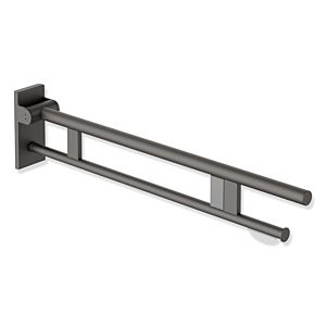 Hewi System 900 Mobiler Stützklappgriff 900.50.41760SC Ausladung 900 mm, Edelstahl pulverbeschichtet dunkelgrau perlglimmer tiefmatt, rechts