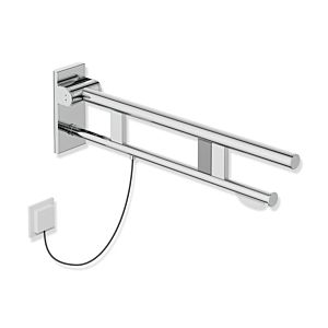 Hewi System 900 support rail 900.50.13040 projection 700 mm, Stainless Steel chrome-plated, right