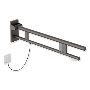 Hewi System 900 support arm 900.50.13260SC projection 850 mm, Stainless Steel powder-coated dark gray pearl mica deep matt, right