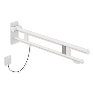 Hewi System 900 support rail 900.50.14160DX projection 900 mm, Stainless Steel powder-coated white deep matt, right