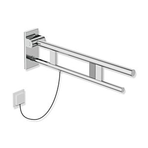 Hewi System 900 bras de support 900.50.14640 de projection 700 mm, Inox chrome, à droite, la version E-ras