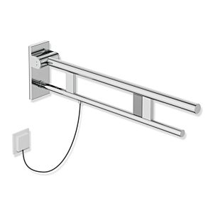 Hewi System 900 support rail 900.50.15540 projection 750 mm, Stainless Steel chrome-plated, right