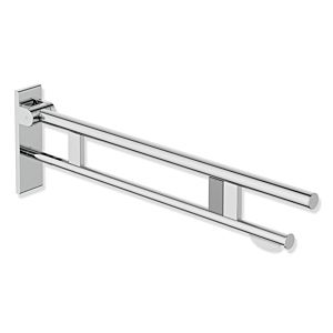 Hewi System 900 bras de support 900.50.17340 de projection 850 mm, Inox chromé, droit, WC support de papier / sortie de chasse d&#39; eau de radio