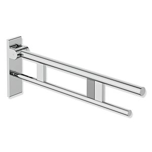 Hewi System 900 support rail 900.50.17940 projection 700 mm, Stainless Steel chrome-plated, right, radio flush actuation