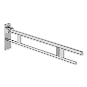 Hewi System 900 bras support projection 900.50.182XA 900 mm, Inox sol mat, à droite, la libération de chasse d&#39; eau de radio