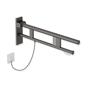 Hewi System 900 support arm 900.50.18760SC projection 700 mm, Stainless Steel powder-coated dark gray pearl mica deep matt, right