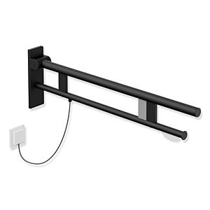 Hewi System 900 support arm 900.50.18960DC projection 850 mm, Stainless Steel powder-coated black deep matt, right