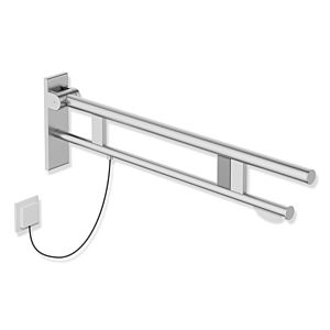 Hewi System 900 support rail 900.50.189XA projection 850 mm, Stainless Steel ground matt, right