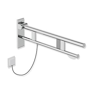 Hewi System 900 support rail 900.50.19540 projection 700 mm, Stainless Steel chrome-plated, right