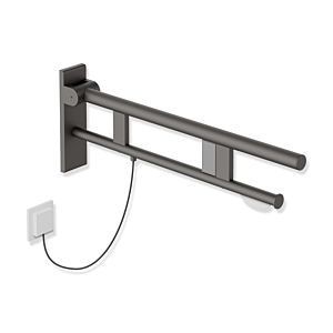 Hewi System 900 support arm 900.50.19560SC projection 700 mm, Stainless Steel powder-coated dark gray pearl mica deep matt, right