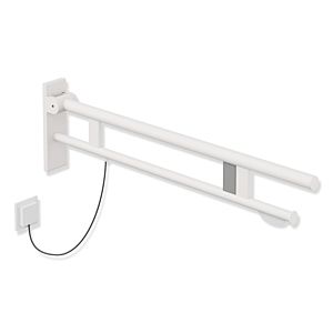 Hewi System 900 support rail 900.50.19860DX projection 900 mm, Stainless Steel powder-coated white deep matt, right