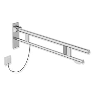 Hewi System 900 Stützklappgriff 900.50.198XA Ausladung 900 mm, Edelstahl matt geschliffen, rechts